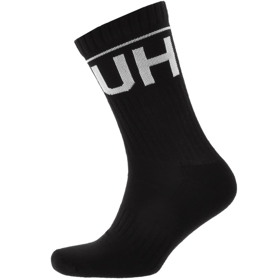 Alternative Image for ProductHUGO Double Pack Logo Sport Socks Black2